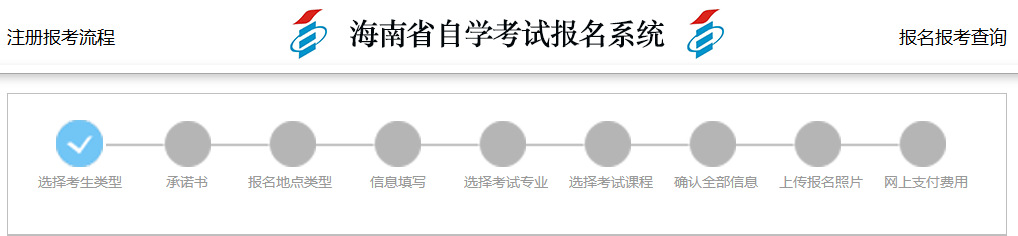 海南自学考试报名流程